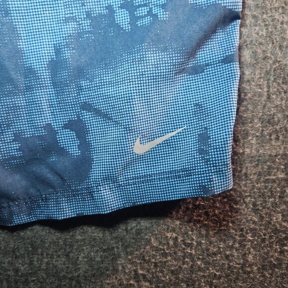 Nike Shorts Flex Running 7" Shorts Men L Blue Camouflage 547832-400 DRI-FIT - Picture 7 of 7